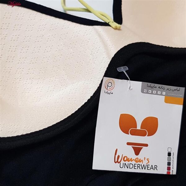 نیم تنه ورزشی زنانه ماییلدا مدل پد ثابت کد 5252-2105 رنگ مشکی