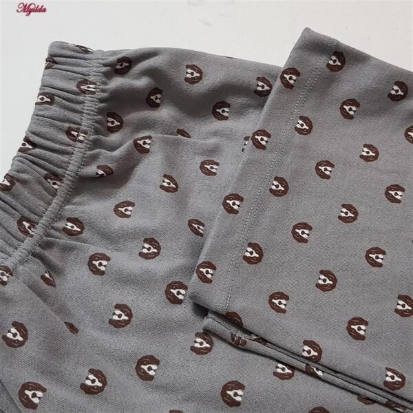 ست پیراهن و شلوار مردانه لین مدل نخ پنبه جلو دکمه دار کد 5197-495 رنگ طوسی