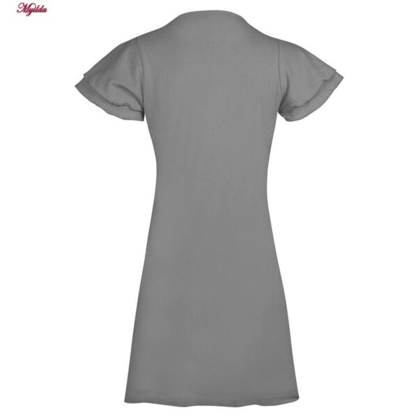 پیراهن یقه گرد زنانه کوزا مدل 9230 رنگ طوسی