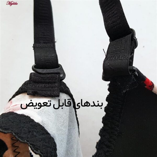 ست شورت و سوتین زنانه پانیذ مدل پوش آپ فنردار کاپ اسفنجی بند متحرک کد 4689-14