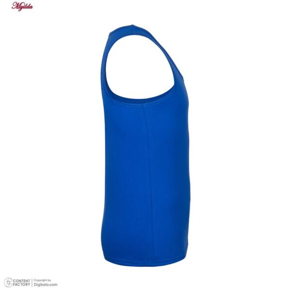 زیرپوش رکابی مردانه برهان تن پوش مدل 14-01 رنگ آبی بسته 3 عددی