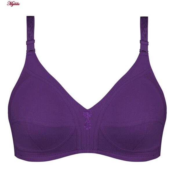 سوتین بدون فنر زنانه پانیذ کد 66321 رنگ بنفش