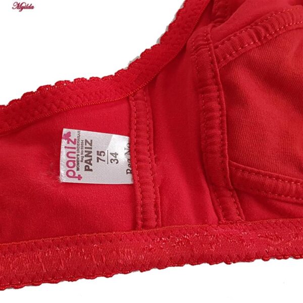 سوتین بدون فنر زنانه پانیذ مدل 66321 رنگ قرمز