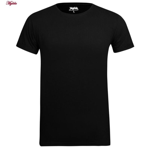 تی‌شرت آستین کوتاه مردانه ماییلدا مدل نخ پنبه آستین پاکتی کد 5294 رنگ مشکی