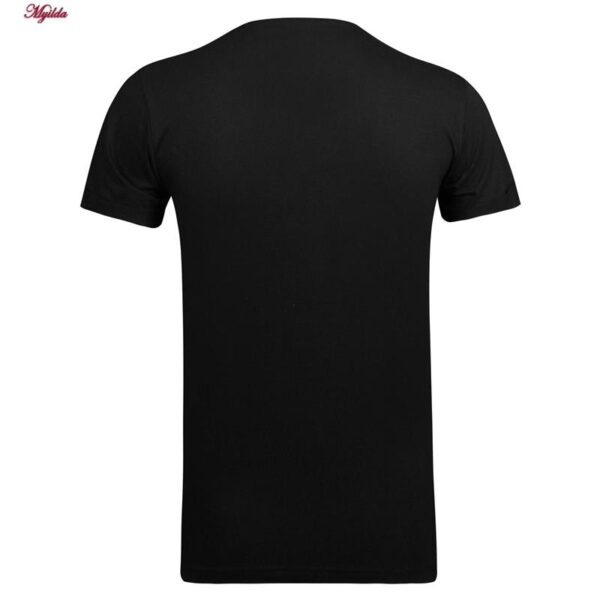 تی‌شرت آستین کوتاه مردانه ماییلدا مدل نخ پنبه آستین پاکتی کد 5294 رنگ مشکی