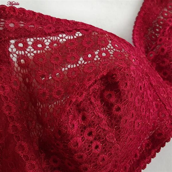 سوتین بدون فنر زنانه پانیذ کد 66500-NEW رنگ زرشکی