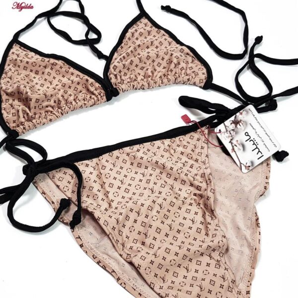 مایو زنانه ماییلدا مدل بدون فنر کد 3903-3 رنگ قهوه ای