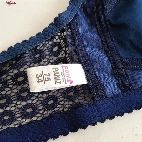 سوتین بدون فنر زنانه پانیذ کد 66500-NEW رنک سرمه ای