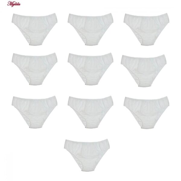 شورت یکبار مصرف زنانه مدل M0152 بسته 10 عددی