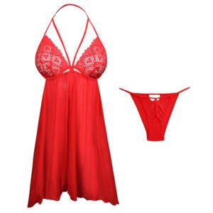 لباس خواب زنانه مدل 5241-2222 رنگ قرمز