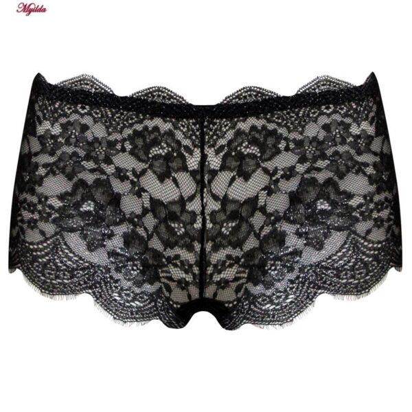 شورت زنانه ماریلین مدل گیپوری کد 5273-7220 رنگ مشکی