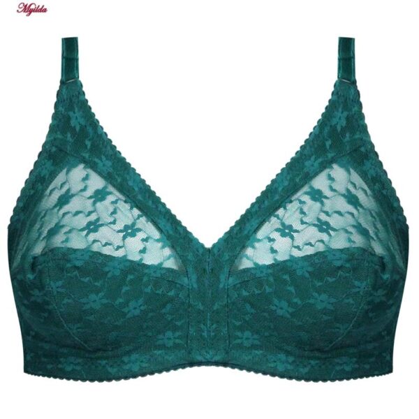 سوتین بدون فنر زنانه پانیذ کد 66500-NEW رنگ سبز کله غازی