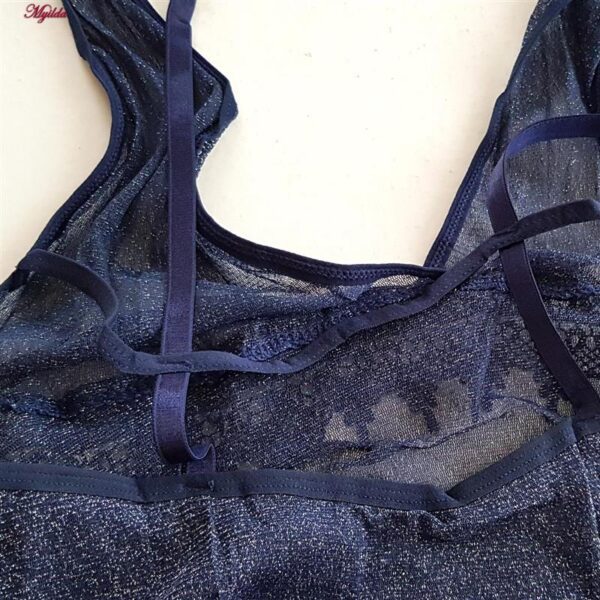 لباس خواب زنانه مدل 5244-2097 رنگ سرمه ای