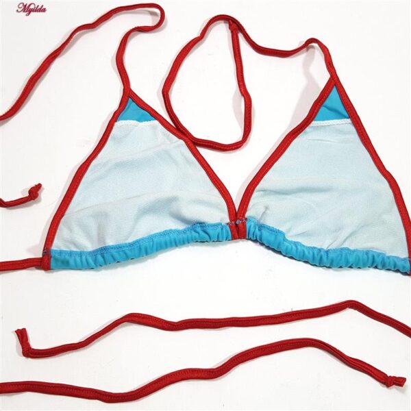 مایو زنانه ماییلدا مدل بدون فنر کد 3903-5 رنگ آبی