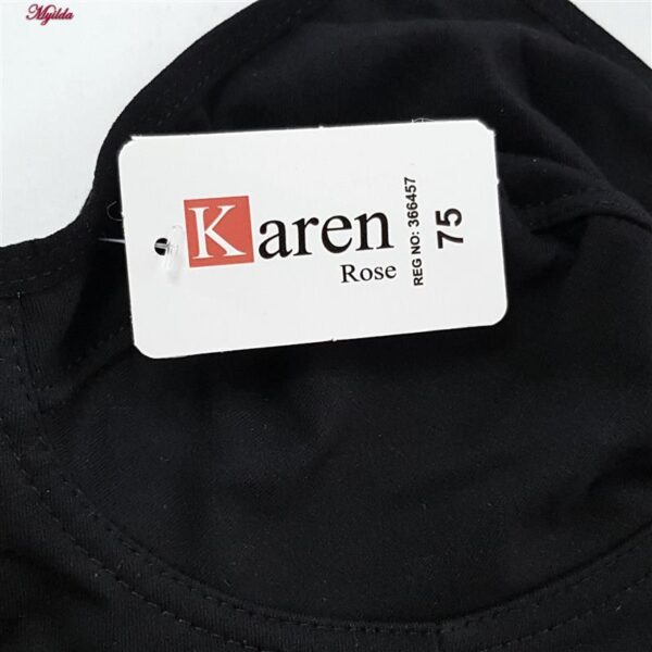 سوتین بدون فنر زنانه کارنا رز مدل نخی کد 5282 رنگ مشکی