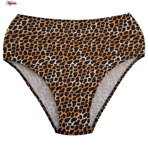 مایو دو تکه زنانه فیتن فرخ زادی مدل پلنگی فنردار کد 5288-297-1