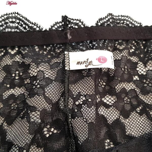 شورت زنانه ماریلین مدل گیپوری کد 5273-7220 رنگ مشکی