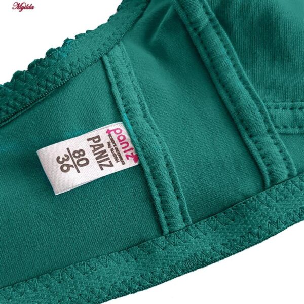 سوتین بدون فنر زنانه پانیذ مدل 66321 رنگ سبزآبی