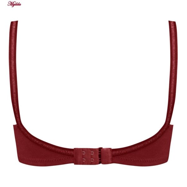 سوتین بدون فنر زنانه پانیذ کد 66321 رنگ زرشکی