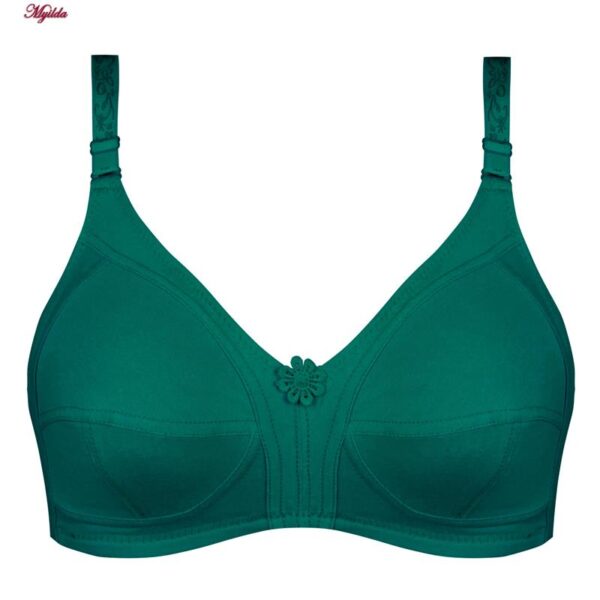 سوتین بدون فنر زنانه پانیذ مدل 66321 رنگ سبزآبی