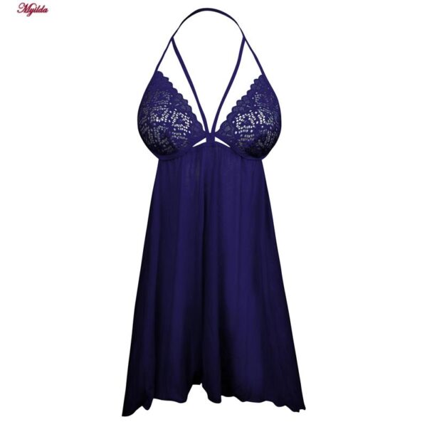 لباس خواب زنانه مدل 5241-2222 رنگ سرمه ای