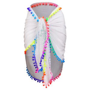 رویه مایو زنانه پاپیلون مدل زنبوری هفت رنگ کد 5275-1121 رنگ سفید