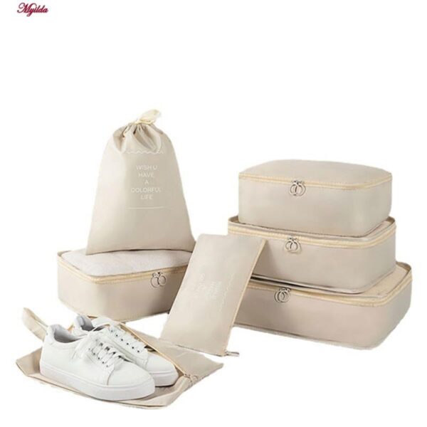 نظم دهنده ساک و چمدان مدل wish مجموعه 7 عددی