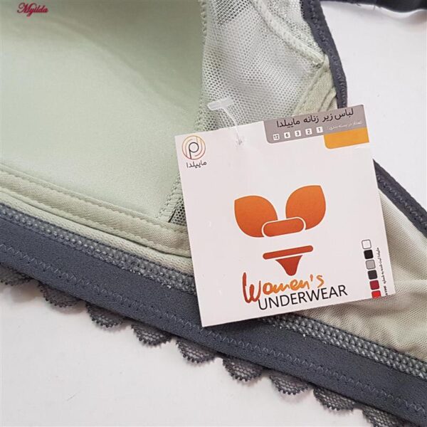 ست شورت و سوتین زنانه ماییلدا مدل پاپیون بدون فنر کاپ اسفنجی کد 5300-A881 رنگ سبز روشن