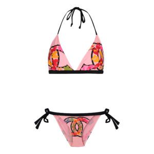 ست 2 تکه مایو دخترانه مدل 11018 رنگ صورتی