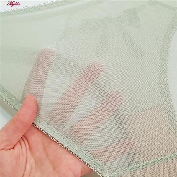 ست شورت و سوتین زنانه ماییلدا مدل پاپیون بدون فنر کاپ اسفنجی کد 5300-A881 رنگ سبز روشن