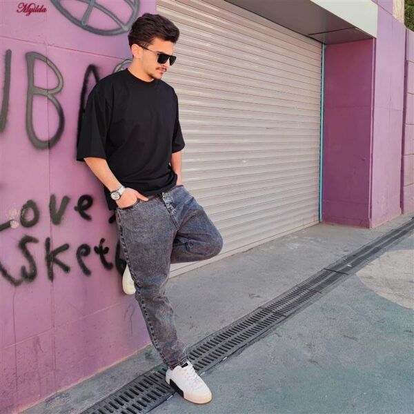 تی شرت آستین کوتاه مردانه مدل مشکی