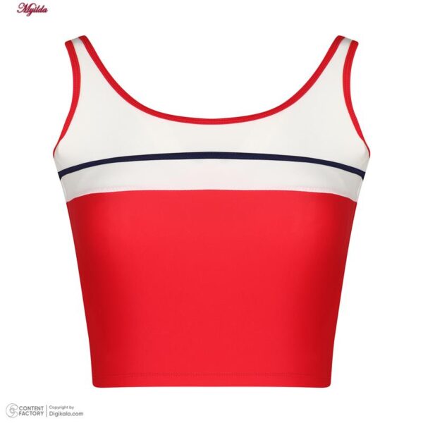 ست 2 تکه مایو دخترانه مدل 11006 رنگ قرمز