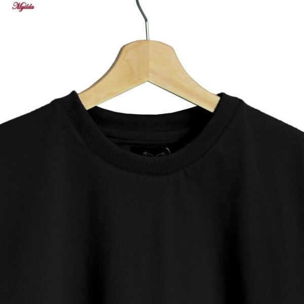 تی شرت آستین کوتاه مردانه مدل یقه گرد ساده basic رنگ مشکی