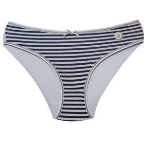 شورت زنانه فیتن فرخ زادی مدل پنبه ای راه راه کد 5177-10 رنگ طوسی