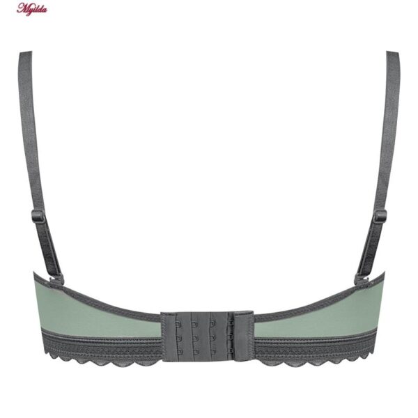 ست شورت و سوتین زنانه ماییلدا مدل پاپیون بدون فنر کاپ اسفنجی کد 5300-A881 رنگ سبز روشن