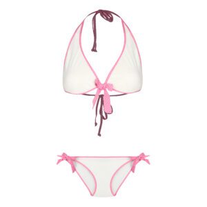 ست 2 تکه مایو دخترانه مدل 11004 رنگ سفید