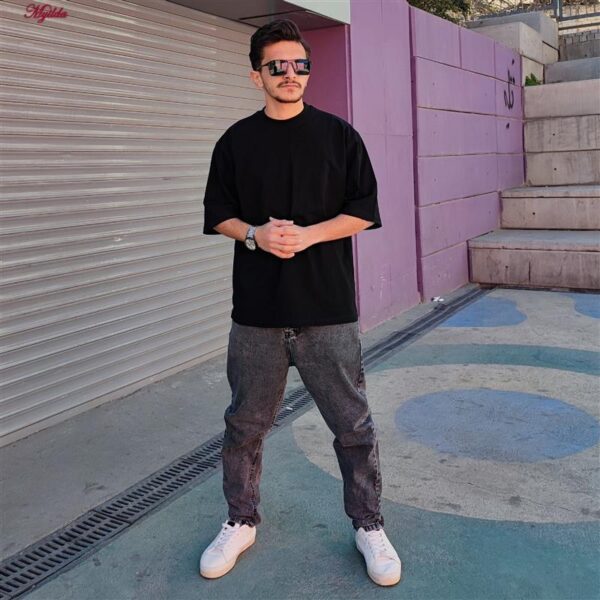 تی شرت آستین کوتاه مردانه مدل مشکی