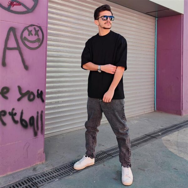 تی شرت آستین کوتاه مردانه مدل مشکی