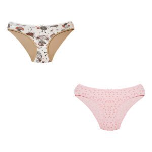 شورت زنانه فیتن فرخ زادی مدل پنبه ای کد 5177-6-12 بسته 2 عددی