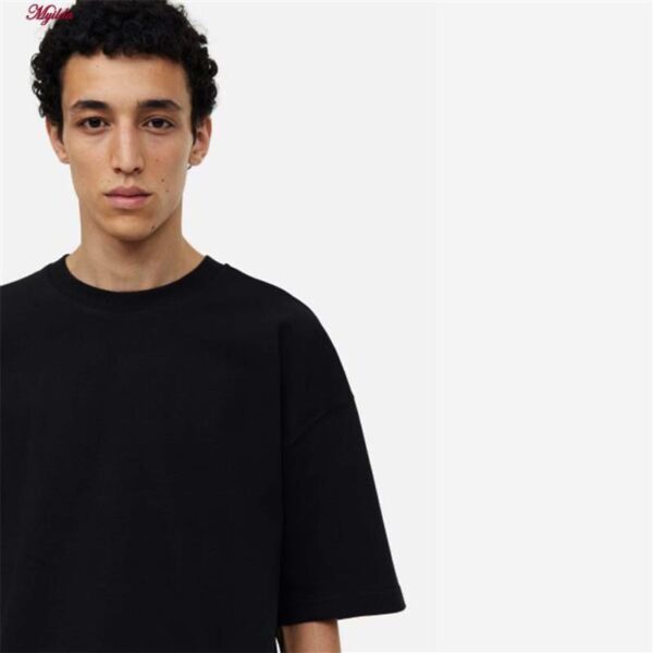 تی شرت مردانه مدل اورسایز پنبه ای کپ مربعی