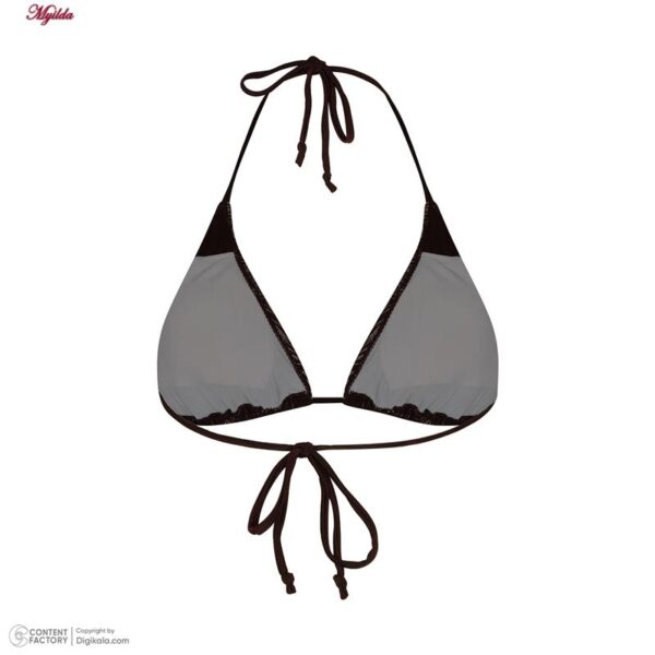 ست 2 تکه مایو دخترانه مدل 11005 رنگ قهوه‌ای