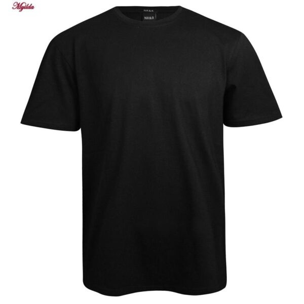 تی‌شرت آستین کوتاه مردانه مدل نیکریس پنبه ای کد 5315-S-NR&R رنگ مشکی