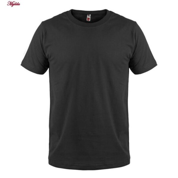 تی شرت آستین کوتاه مردانه مدل ساده پنبه ای رنگ مشکی
