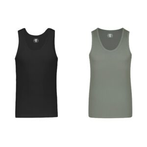 زیرپوش رکابی مردانه برهان تن پوش مدل 1-17-01 مجموعه 2 عددی