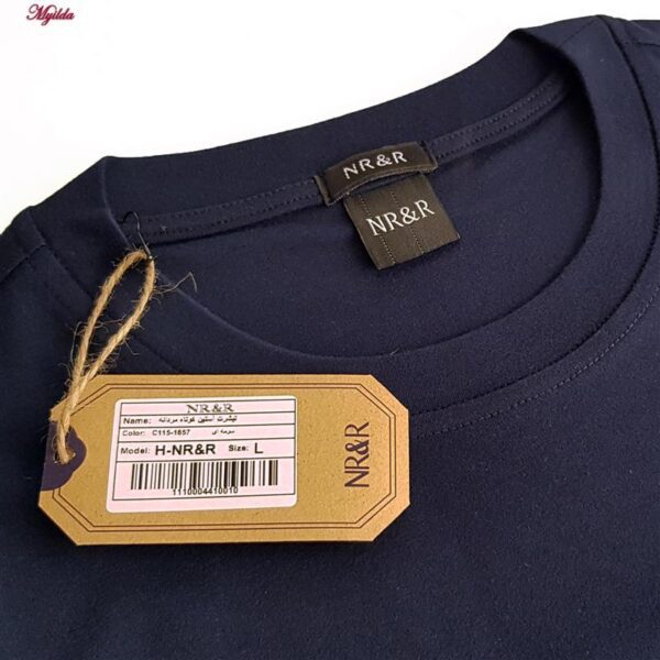 تی‌شرت آستین کوتاه مردانه مدل پنبه ای کد 5316-H-NR رنگ سرمه ای