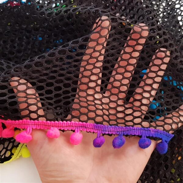 رویه مایو زنانه پاپیلون مدل زنبوری هفت رنگ کد 5275-1121 رنگ مشکی