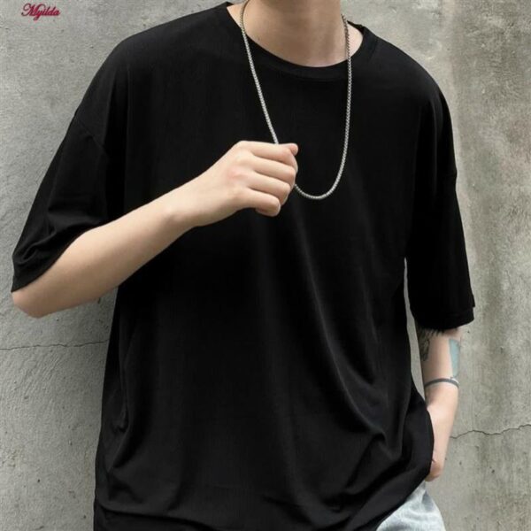 تی شرت آستین کوتاه مردانه مدل لش