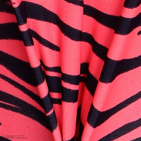 مایو دخترانه مدل 11011 رنگ صورتی نئونی