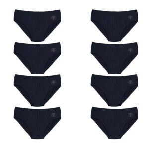 شورت مردانه برهان تن پوش مدل اسلیپ کد 7-03 رنگ سرمه ای بسته 8 عددی