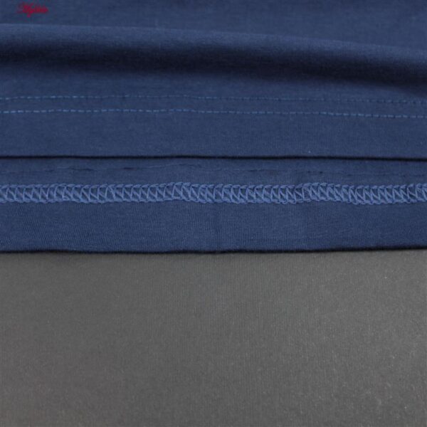 تی شرت آستین کوتاه مردانه روان بخش مدل کلاسیک رنگ سرمه ای